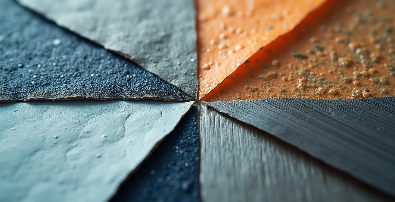 Visuelle Darstellung von Kontrasten und Mustertexturen für barrierefreies Design