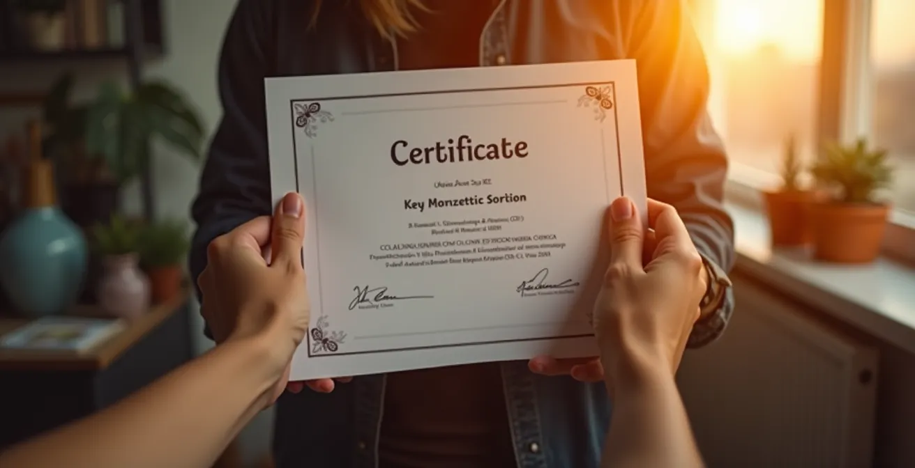 Symbolische Darstellung der NFT-Zertifizierung für KI-generierte Kunst